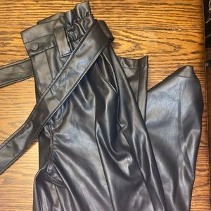 Black Leather Pants